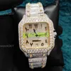 High Quality Full Iced Out Hip Hop Men Real Moissanite Diamond Studded Watches from Indian Supplier at Low Price Bulk Order