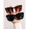 2PCS Cat Eye Flature Frame Black Tortoiseshell Grassheds for Women Daily Life UV400 Eversicories Travel Clothings