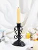 Ljushållare 1pc europeisk vintage Western Food Candlestick Decoration Romantic Candlelight Dinner Holder Wedding Home Table