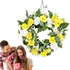 Decorative Flowers Heart-Shaped Valentine's Day Wreath Artificial Garland Door Floral Romantic Decor And Gifts