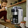 Kaffebryggare amerikansk stil helautomatisk slipning integrerad kaffemaskin hemkontorelektrisk kaffemaskin med timer Y240403