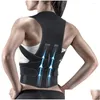 Supporto posteriore postura regolabile correttore corsetto colonna vertebrale traspirante Belva della clavicola Home Office Sport Neck Brace Health Drop Delivery SPOR OTBXW