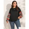 Womens Plus Size T-Shirt Finjani Spring Autumn Lg Sleeve Shirt Women Floral Print Casual Blouse Loose Oversized D3R0 Drop Delivery App Dhlav