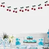 Dekorativa figurer Bayberry Ball String Ornament Party Prop Cherry Artificial Waxberry Decor Home Cotton Thread
