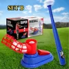 Бейсбольные навыки тренировочная игра сет, сет, хит Home Run Practice Safe Gift Sports Outdoor Toy For Kids Boy Girl 240327