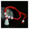 Bracelets de charme industries bijoux de mode corde rouge jade vintage de style ethnique hommes femmes couple bracelet gouttes livraison dh2xr