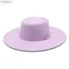 Wide Bim Hats Bucket Porkpie Hut Filz Jazz Fedora Mens Panama Trilby Herbst Winter Fashion Casual Vintage YQ240403