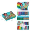 Crayons 72/120/180 Couleurs Huile Crayons de couleur professionnelle en bois Soft Sketing Crayons Drawing Prayer Set pour les fournitures d'art pour enfants