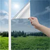 Window Stickers One Way Reflective Film Privacy Heat Blocking Anti UV Mirror Tint For Home Self Adhesive Stained Glass Solar