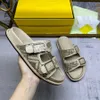 Designer Slippers and Sandals Platform Men's and Women's Shoes F serpentine Slippers Show Fashion Easy to Wear Style Sandals and Slippers with Box