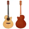 Chitarra a 6 corde a acustica elettrica chitarra da 40 pollici chitarra naturale color cutaway design chitarra con eq