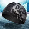 Unisex groot formaat silicagel zilveren tijger comfortabel zwemkap hoeden accessoires voor man dames waterdichte visstaart 240403