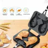 Taiyaki японская рыбная рубашка для выпечки хлебной кастрюли 2 литье Home Cake Tools 240328