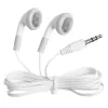 Earphones 1000pcs White Low Price Cheap Disposable In Ear Earphone Wired Stereo Earphones For Museum Concert Library for School Gift