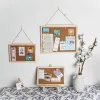 Cork Wood Wall Hanging Message Bulletin Board Frame Note Note Memo Board for Home Office Shop School Photo Bakgrund