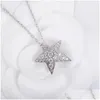 Ketens S925 Sier Persoonlijkheid Simple Comet Meteor Star ketting Halloween Hypoallergeenic Elegant Cute Temperament Jewelry Party Gift D DHJM6