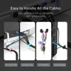 4/12/20 stks Siliconen band Haaklus kabelgrap Tie Tidy Organizer Bedraad oortelefoon Koordwikkel Wikkel Organizer Kabel USB -kabel