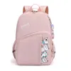 Schooltassen Midden voor meisjes schattige cartoon kitten print trend student rugzak nylon campus casual bagpack vrouwen