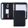 Padfolio Business Office Conference Document File Folder Organizer A4 Black,Fabric Oxford Padfolio Portfolio Briefcase