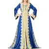 Vêtements ethniques Fête marocaine Kaftan 2 pièces musulmanes sets femmes robe ceinturée Abaya Ramadan Robes de soirée de mariage arabe