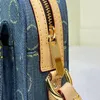 Femme designer Crystal Flap Hobo Hand Handle Handle Sacs Sacs Blue Cowboy Crossbody Bag King Fashion Hands sac de luxe Tote