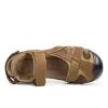 Sandálias roxdia plus size 3948 genuine Cow Leather Men Sandals Summer Summer para mensagens de moda de sandália masculina Rxm047