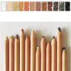 Bleistifte 12pcs Holz Pastellstift Set, Basis Hauttöne Pastellfarben Bleistift, Soft Sketch Art Pastell Bleistift Schulbüro Kunstzubehör