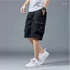 Shorts da uomo Abbigliamento da lavoro a più tasche medio estate sottili pantaloni a corto