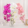 Decorative Flowers 9heads/bunch Valentine's Day Artificial Butterfly Orchid Gifts DIY Living Room Decoration Fake Flower Wedding Simulation