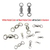 Boxes 50pcs Heavy Duty Ball Bearing Swivel High Tensile Strength Weld Ring Sea Fishing Rigs Hook Connector Lure Fish Tacke Accessories