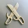 Arti 1 paio di ala in legno chun farfly spade in legno a doppia martial arti coltelli da coltelli