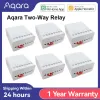 Kontrollera original Aqara Twoway Control Module Relay Switch Controller ZigBee Smart Timer Channels fungerar med Xiaomi Mi Home HomeKit App