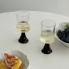 Weingläser Glas Becher Saftbecher Hitzeresistentes Wasser trinkt kurzer Cocktailglas-Champagnerbecher