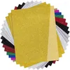 Vensterstickers 11.8 9.8 inch wanddecoratie HTV Gold Stamping Film Glitter warmteoverdrachtontwerp voor T-shirtkleding
