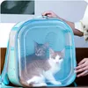 Cat Carriers Dog Bag Pet Foldable Backpack Portable voor het uitgaan van ademende grote ruimte en L5056