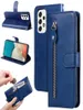 Zipper Leder -Brieftaschenhüllen für Samsung Galaxy A03 Core A13 4G A33 5G A53 A73 A23 Business Coin ID Money Card Slot Inhaber Magnetic7804628