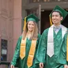 Écharpes d'études d'études à la graduation chague volée unisexe couleur solide de couleur longue classe de 2024 cérémonie de diplômée PO accessoires