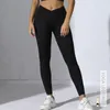 Actieve broek vrouwen sportschool sport running fitness yoga pak sport outfit gymwear lady workout kleding gekruiste hoge taille leggings