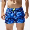 SEOBEAN HOMMES BORD CHOISS MEN CAMOUFLAGE PLACE Shorts de plage masculin Seaside rapide Dry Beachwear Bermudas Shorts avec poches 240320