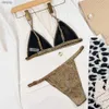 Kadın Mayo Seksi Parlak Metalik Üçgen Bikinis Seti 2024 Mujer Mysuits Up Up Woman Micro Thong Mayo Yüzme Bankası Bikini Y240402