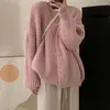 Cárdigan de punto grueso para mujeres Cardigan Mujeres de manga larga con cuello en V Sétalos Chaqueta elegante