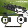 Tactical Riflescope 4x20/4x28/3-7x20/3-7x28 Crosshair Optics Sight Gun Scope Airsoft Hunting Rifle Scope för 11mm Dovetail Rail