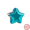 Gemystones Star Collection Star Collection Perles de charme d'origine Colorful Shiny Zircon 925 Bracelet en argent sterling
