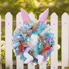 Party Decoration Pâques Couronne de Pâques Doll Bufront Porte Garland Garland Wall Decor Spring File pour la maison