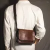 Totes 2024 Retro Stitching Contrast Soft Pu Leather Women Shoulder Bag High Quality Luxury Messenger Leisure Fashion Postman