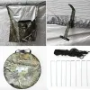 Abrigos Camuflagem Tenda de pesca de gelo para 1 Pesson Antimosquito Protela à prova de chuva portas duplas 2Windows Pop -up Rick Open 150*150*190cm
