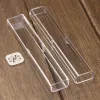 Caisses 50pcs Boîte à stylo transparent en plastique Boîte de création en gros de la boîte à stylo acrylique