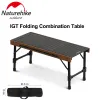 Möbler NatureHike Outdoor Folding Combination Table Portable Camping Picnic BBQ Tool Aluminium Eloy Table Combination Cooking Table Table