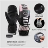 Gants de ski professionnels hivernaux tactiles chauds sn snowboard tralight imperméable 5finger thermal women hommes hommes drop accouchement sports ot7j2