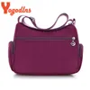 Totes Yogodlns Oxford Waterproof Shoulder Bag Women Casure Crossbody Multifunction Shopping Handväska stor kapacitet Messenger